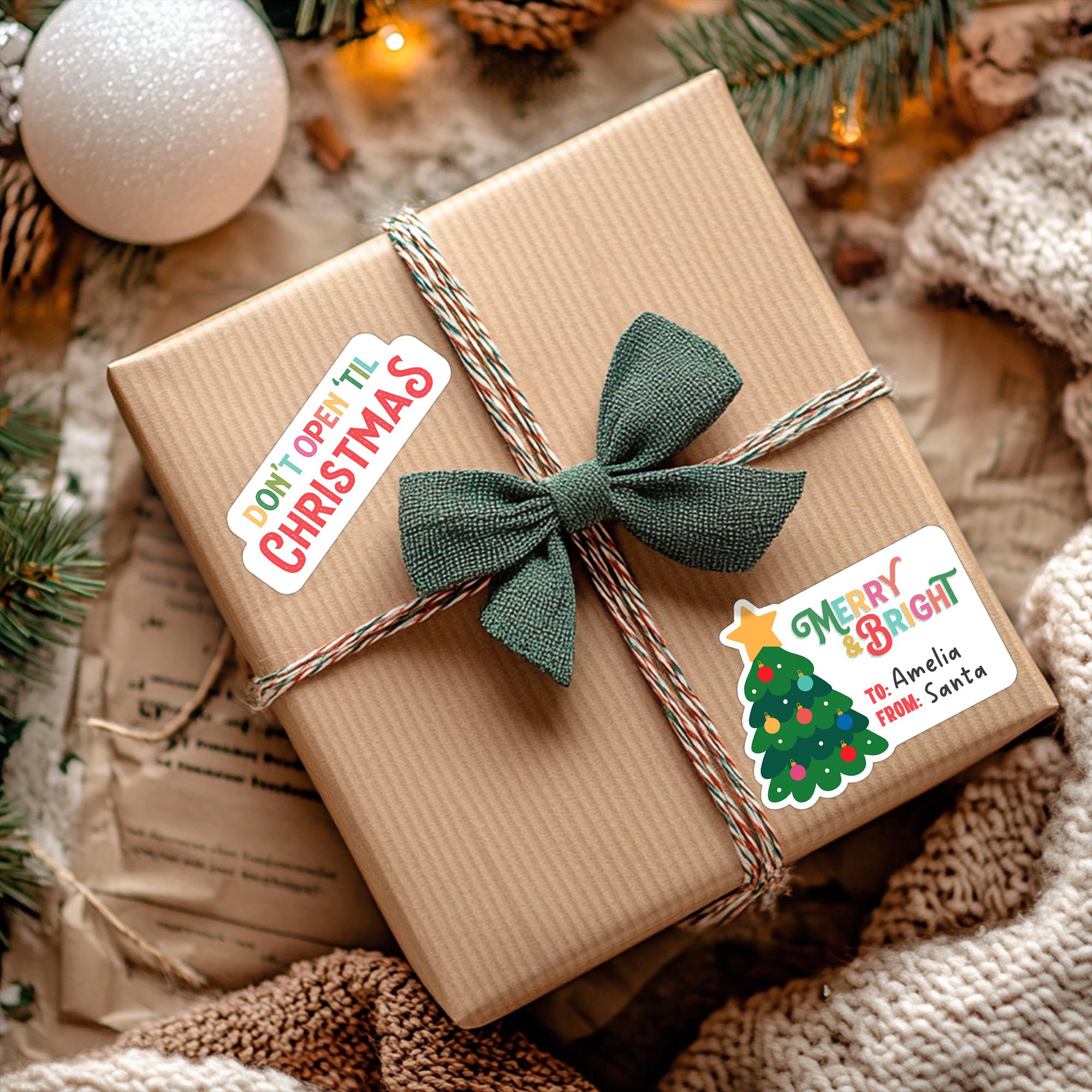 Printable Christmas Gift Tags - Cute Digital Gift Labels - Christmas ...