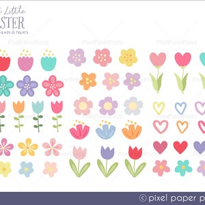 Easter Clipart Cute Little Easter Over 200 Easter graphics Clip art set Digital Download PNG Format image 7