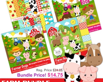 Farm Bundle - Farm clipart - Bundle price