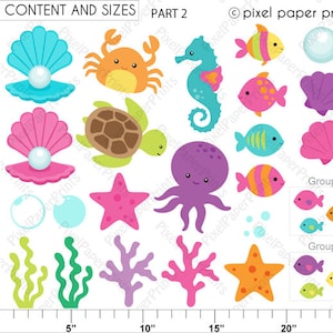 Mermaid Clip Art Cute Mermaid PNG Files Digital Download Graphics for printables, crafts, digital design, heat transfer & more image 4