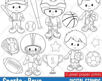 Sports - Boys - Digital stamps set