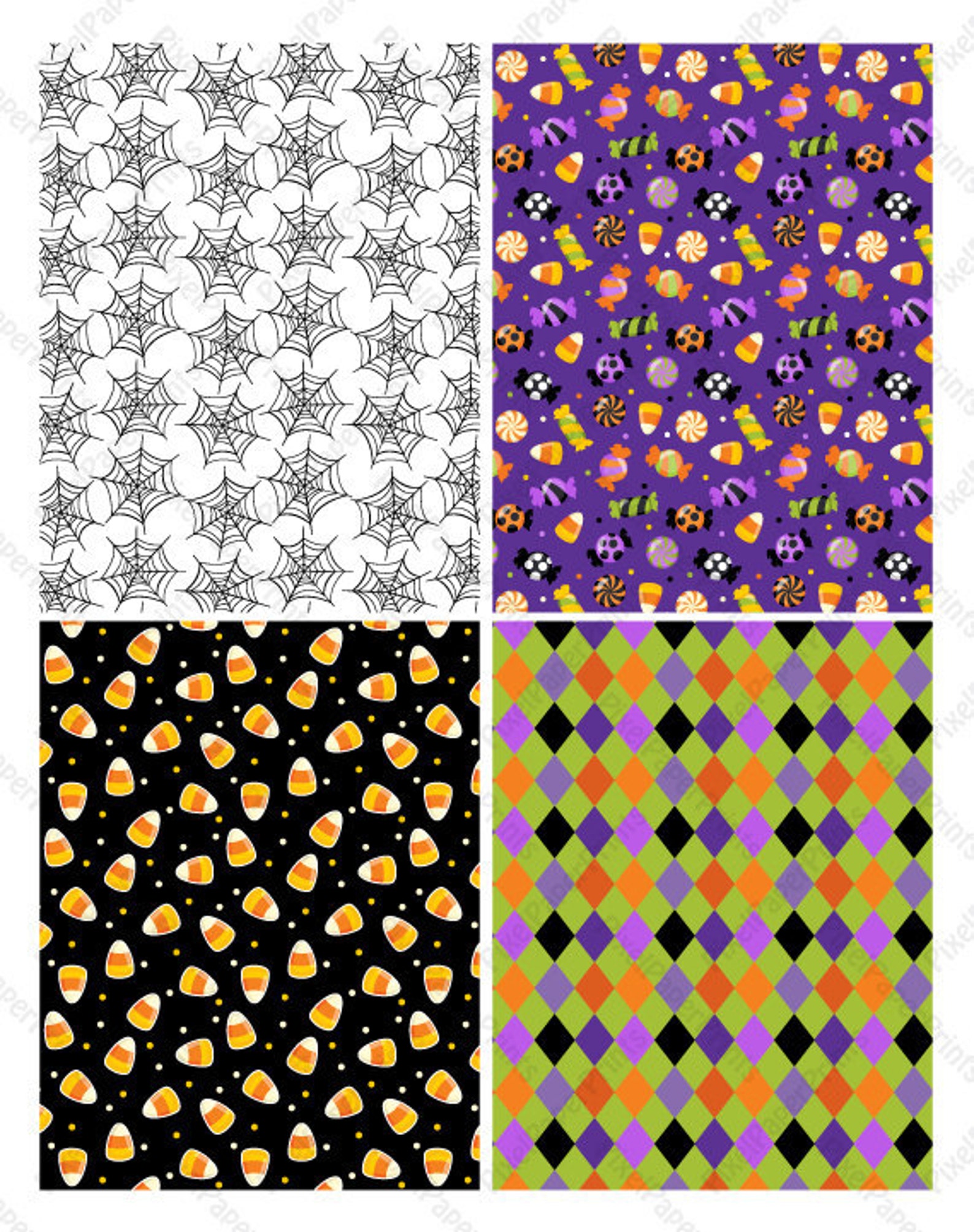 Spooky Pack - Halloween - Digital Paper Set - Etsy