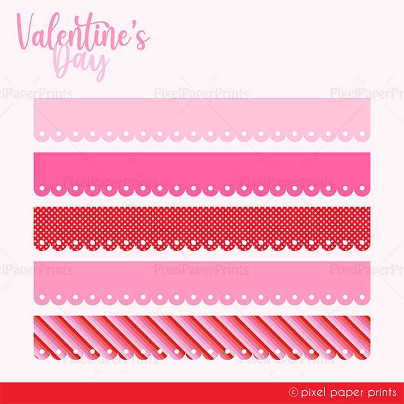 Valentine's Day Clip Art Cute Love Bear, Swans and Hearts Digital Download PNG Files Printable High Resolution image 7