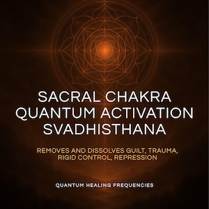Sacral Chakra Activation Svadhistana • Quantum Lattice Graphic (Digital Download)