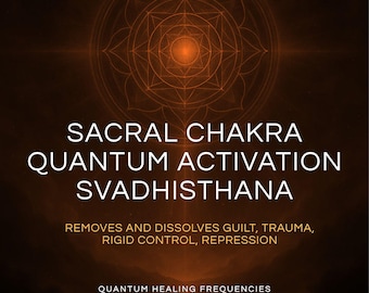 Sacral Chakra Activation Svadhistana • Quantum Lattice Graphic (Digital Download)