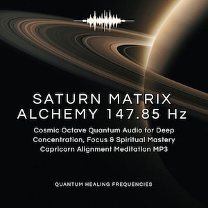 Saturn Matrix 147.85 Hz Quantum Audio | Deep Concentration, Focus, Capricorn Alignment (MP3)