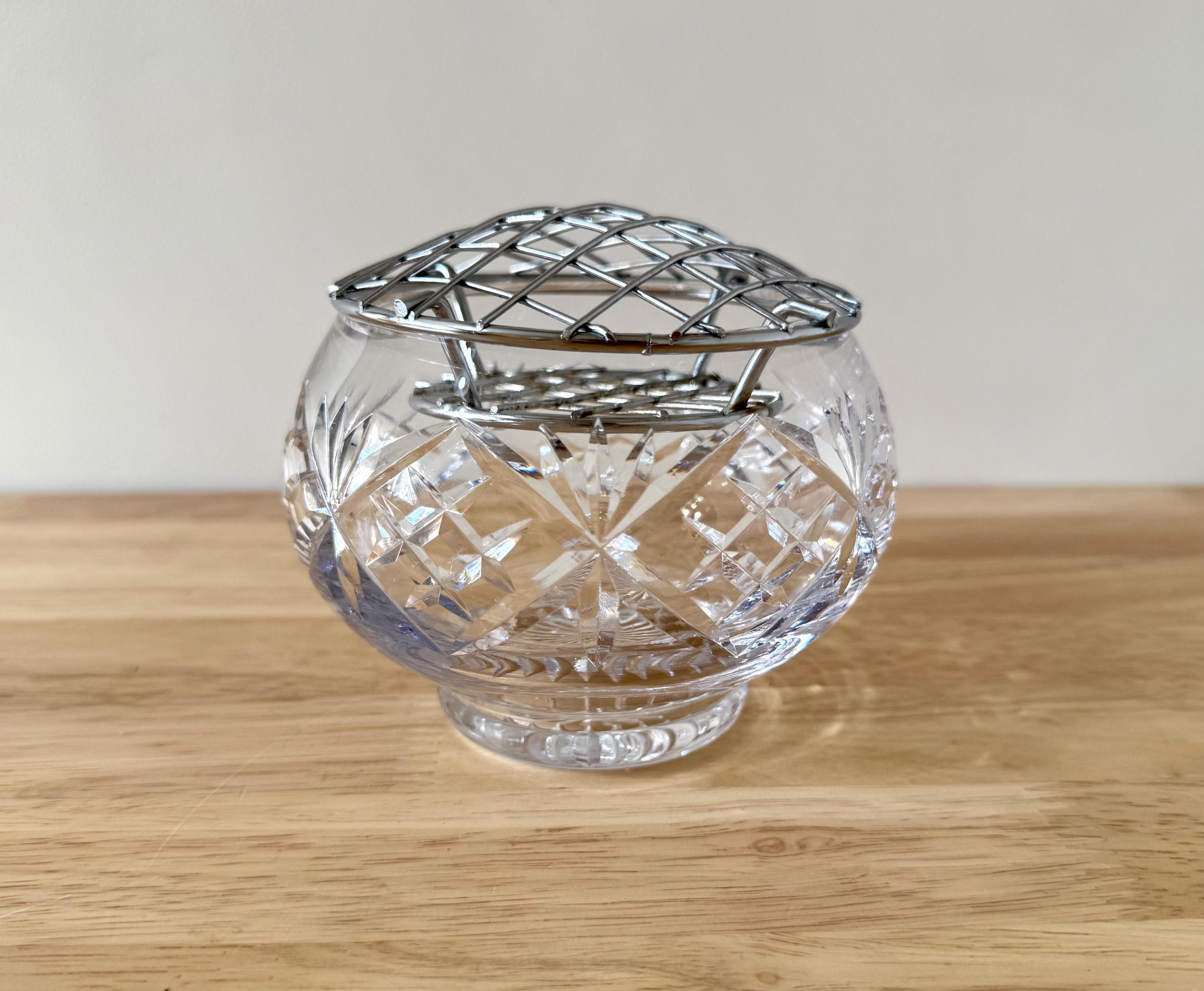 Crystal Rose Bowl With Frog - Etsy