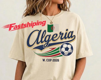 Algeria Soccer Shirt, Algeria Football Tee, Algeria Flag Shirt, Retro Soccer Tee, Algeria Fan Shirt, African Football Gift, Game Day Apparel