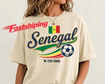 Senegal Soccer Shirt, Senegal Football Tee, Senegal Flag Shirt, Retro Soccer Tee, Senegal Fan Shirt, African Football Gift, Game Day Apparel