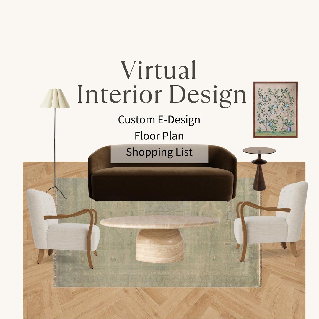 Virtual Interior Design Service | Custom Mood Board, Floor Plan ...