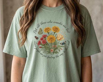 Mom Shirt, Wildflower Mom Shirt, Comfort Colors Shirt, Retro Mom Shirt, Mother’s Day Gift, Floral Shirt for Women, New Mom Floral Gift