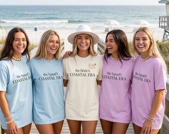 The Bride's Coastal Era Shirt | Coastal Squad Bachelorette Tee | Beach Bach Gift | Matching Bridal Party Tops | Comfort Colors 1717 Shirts