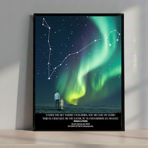 Custom Star Map Pisces Constellation Print Personalized Astrology Gift Star Chart By Date Birthday Gift For Her Night Sky Map 6580 3820