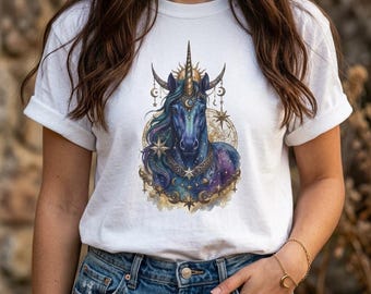 Unicorn Shirt Kids Custom Name Magical Unicorn Tee Retro Birthday Girl Shirt Personalized Unicorn Gift Aesthetic Fantasy Graphic Tee Girl T