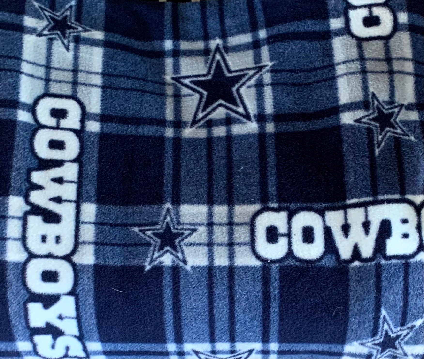 Dallas cowboy fleece fabric hotsell
