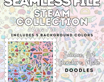 STEAM Doodles - Seamless File *COLLECTION*