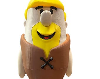 Barney Rubble 3D gedruckte Figur - 26cm groß