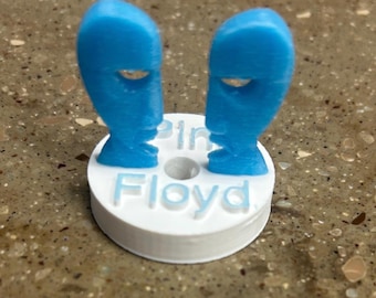 45 RPM Schallplattenadapter - 3D gedrucktes Vinylzubehör - (leuchtet im Dunkeln)
