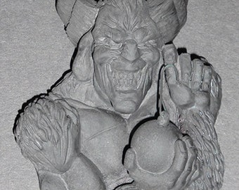 Krampus Refrigerator Magnet - Paint yourself Christmas decoration