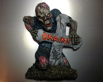 Zombie Refrigerator Magnet -  Halloween decoration
