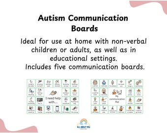 Autism Communication Boards | Visual Supports for Nonverbal Kids (Digital Download)