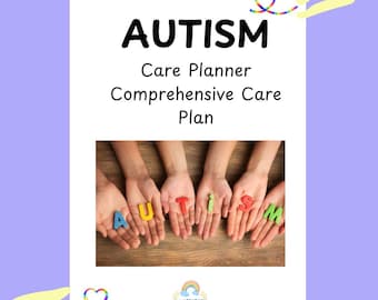 Autism Care Planner – Comprehensive Care Plan | Printable Organiser for Therapy, Health & Daily Routines