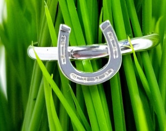 Sterling Silver Horseshoe Ring