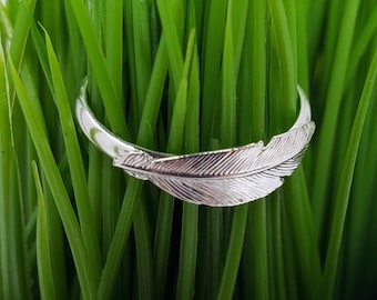 Sterling Silver Feather Ring