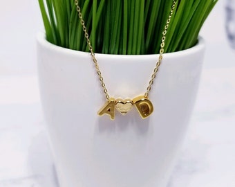 Custom Gold Fill Initial Necklace-Choose your letter, word, or initials