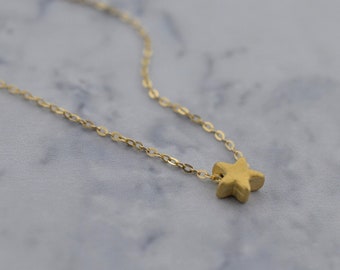 Tiny Gold Fill Star Necklace