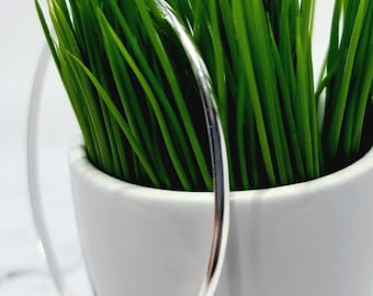Simple Sterling Silver Bangle Bracelet