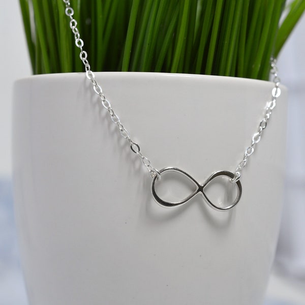 Sterling Silver Infinity Necklace / Bracelet / Anklet / 925 Love / Forever