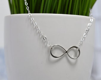 Sterling Silver Infinity Necklace / Bracelet / Anklet / 925 Love / Forever