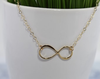 Gold Fill Infinity Necklace