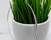 BJ2638 SILVER TWIST ROPE BRACELET