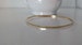 14k Gold Skinny Hammered Bangle Bracelet - SOLID GOLD 