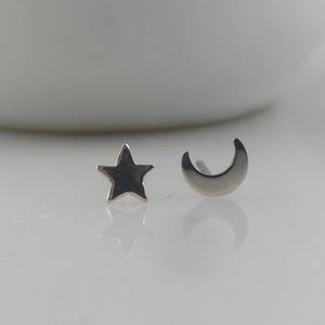 Sterling Silver Crescent Moon Ring image 3