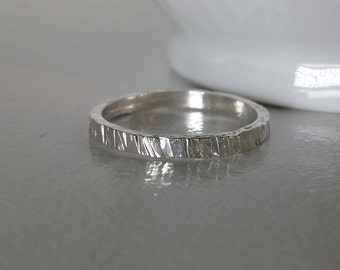 Simple Sterling Silver Textured Ring