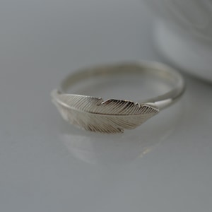 Sterling Silver Feather Ring image 4