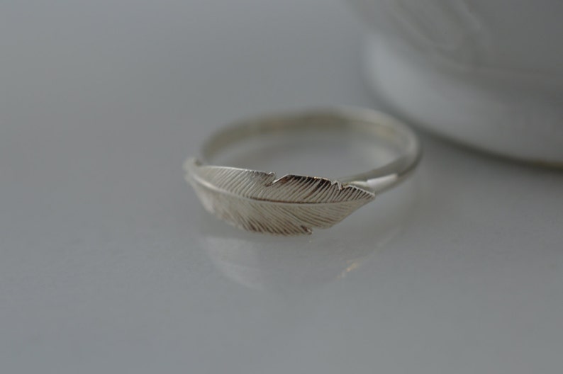 Sterling Silver Feather Ring image 4