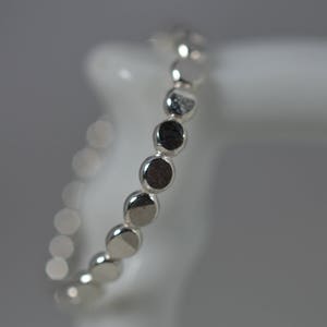 Handmade Sterling Silver Hammered Bubble Ring - Dainty Stackable Textured Band, Minimalist Jewelry, Gift for Her, Boho Style Ring