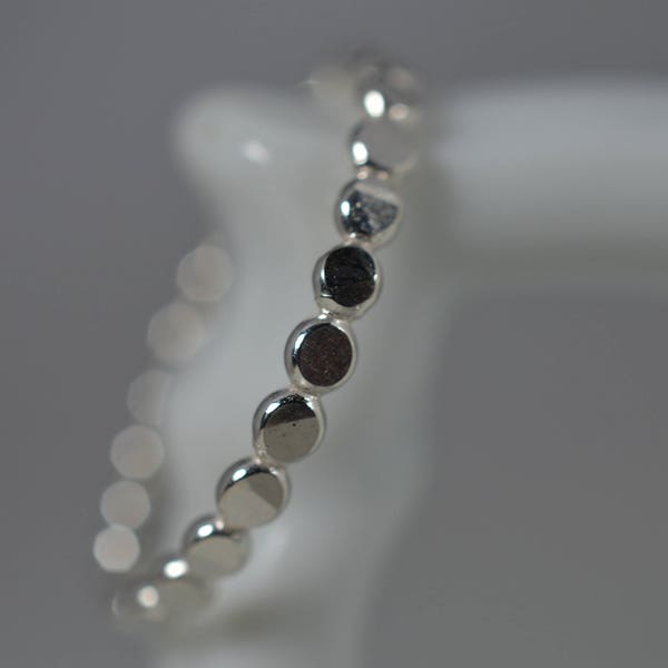 Sterling Silver Hammered Bubble Ring - Midi or Regular ring