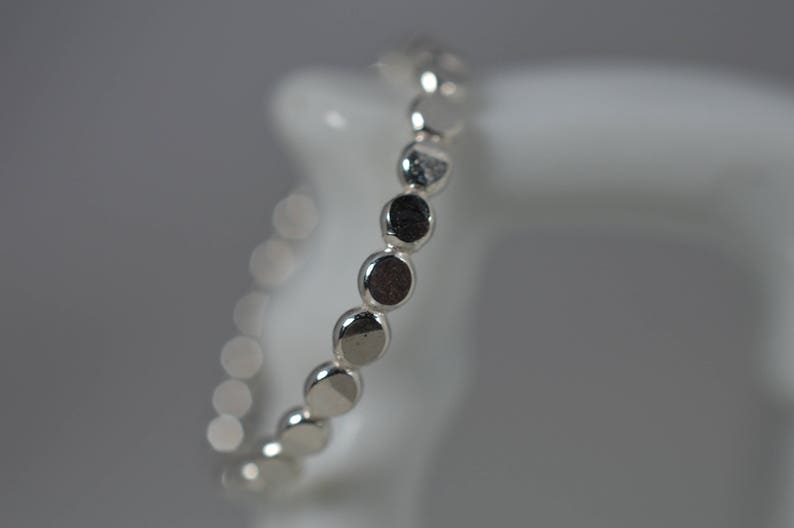Sterling Silver Hammered Bubble Ring Midi or Regular ring image 1