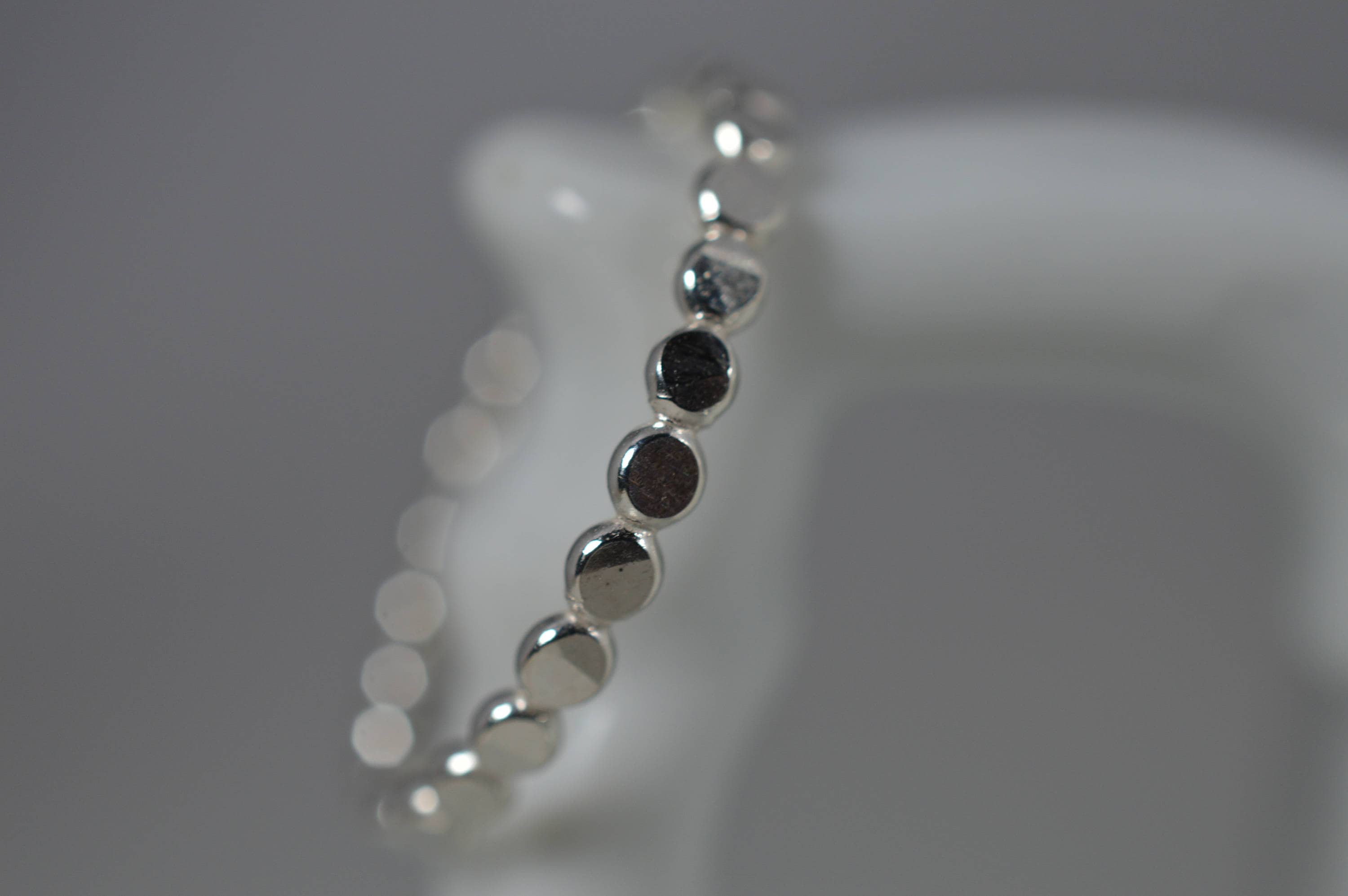 Handmade Sterling Silver Hammered Bubble Ring - Dainty Stackable Textured Band, Minimalist Jewelry, Gift for Her, Boho Style Ring