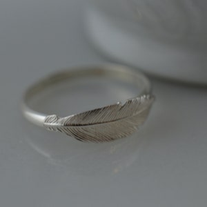 Sterling Silver Feather Ring image 5