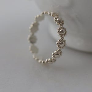 Sterling Silver Daisy Flower Ring