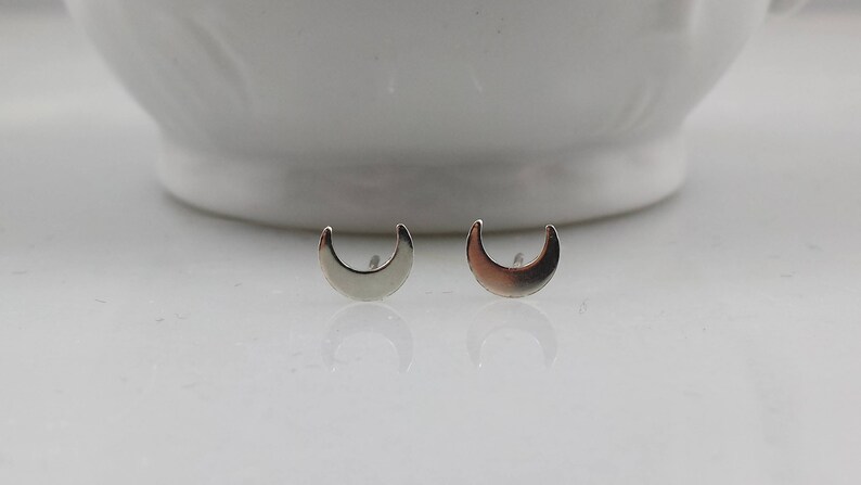 Sterling Silver Crescent Moon Ring image 4