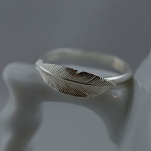 Sterling Silver Feather Ring image 6