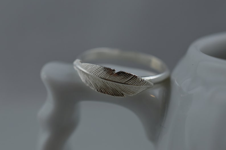 Sterling Silver Feather Ring image 6