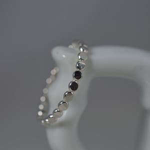 Sterling Silver Hammered Bubble Ring Midi or Regular ring image 2
